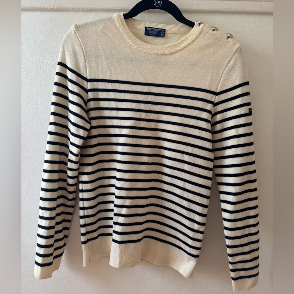 Saint James L’Aterlier Marée authentic striped sailor jumper size small